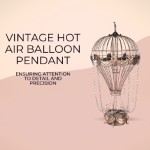 AJ069 Vintage Hot Air Balloon Pendant 